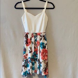 Floral fit & flare dress